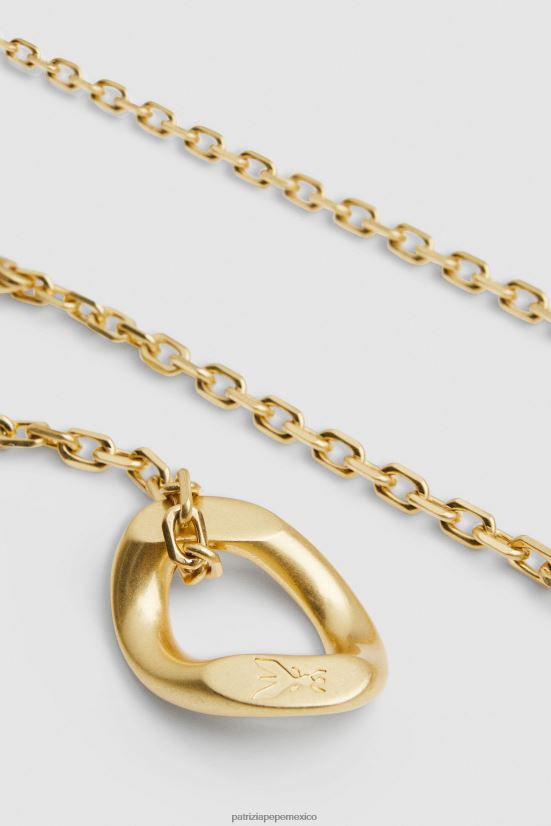accesorio mx Patrizia Pepe mujer cinturón de cadena ajustable oro antiguo 66024R1000