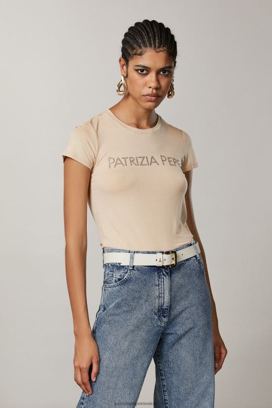 accesorio mx Patrizia Pepe mujer cinturón de cintura baja adornado con hebilla blanquecino 66024R972