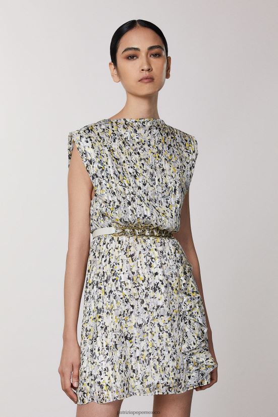 accesorio mx Patrizia Pepe mujer cinturón dorado con maxicadena blanquecino 66024R968