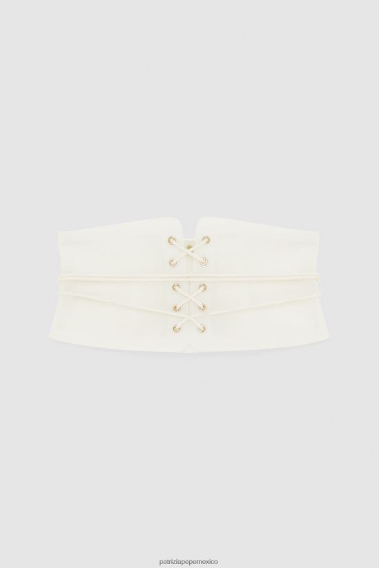 accesorio mx Patrizia Pepe mujer corsé sensualidad blanca 66024R998