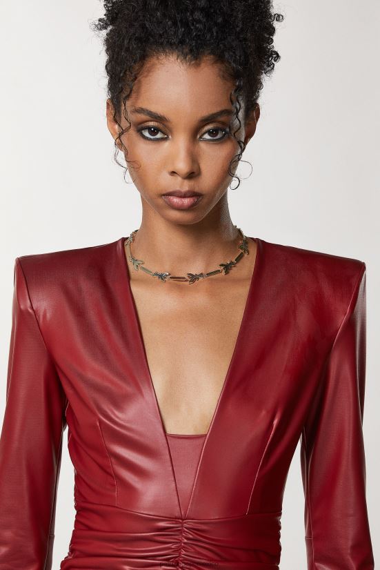 accesorio mx Patrizia Pepe mujer collar gargantilla de latón oro claro brillante 66024R906