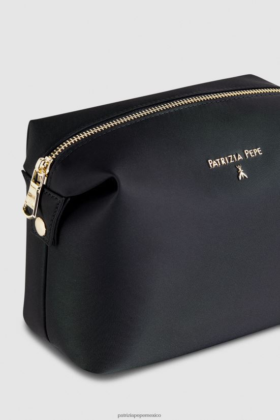 accesorio mx Patrizia Pepe mujer estuche de belleza de nailon Nerón 66024R992