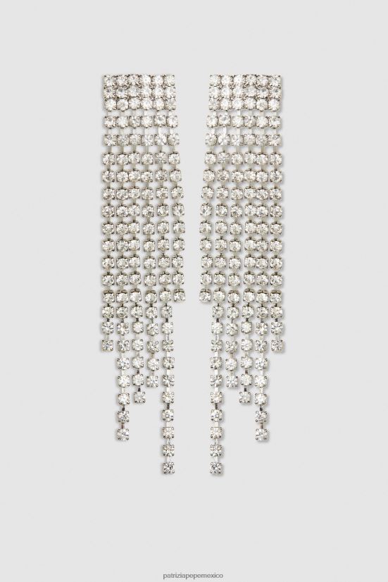 accesorio mx Patrizia Pepe mujer pendientes de diamantes de imitación strass de cristal 66024R914