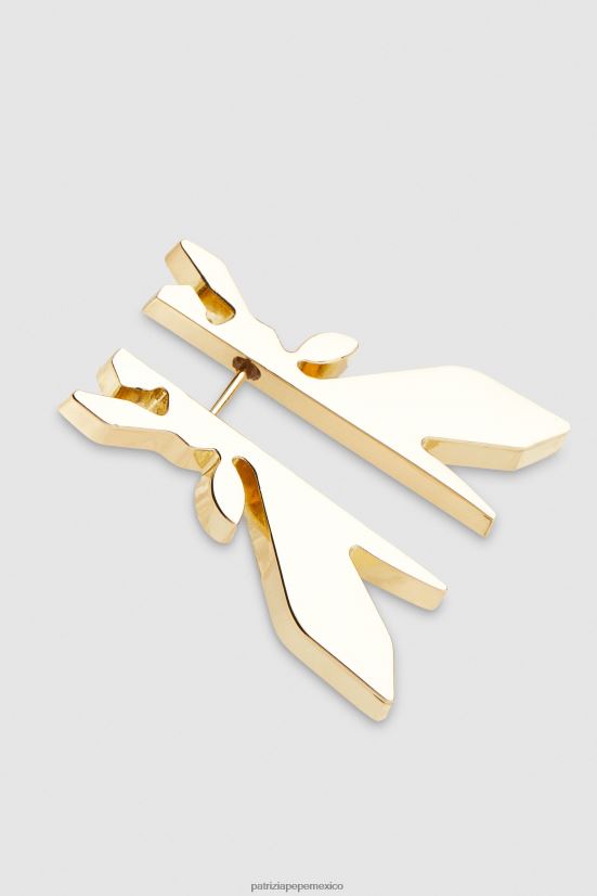 accesorio mx Patrizia Pepe mujer pendientes de latón oro claro brillante 66024R918