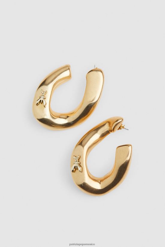 accesorio mx Patrizia Pepe mujer pendientes maxi de cadena oro antiguo 66024R885