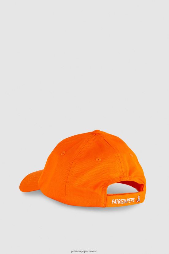 accesorio mx Patrizia Pepe mujer gorra de béisbol volar naranja 66024R938
