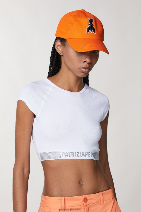 accesorio mx Patrizia Pepe mujer gorra de béisbol volar naranja 66024R938