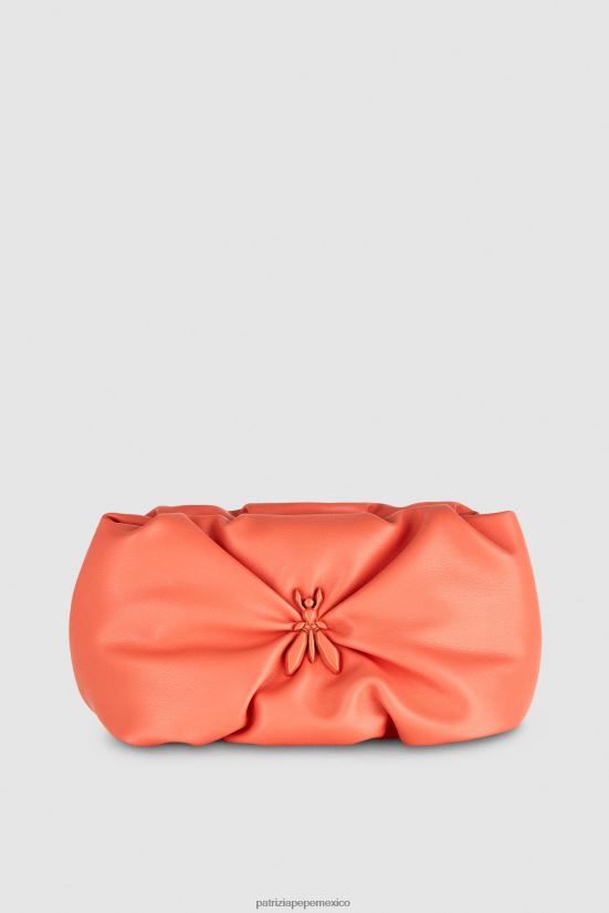 bolsas| mx Patrizia Pepe mujer embrague de almohada de mosca Durazno jugoso 66024R806