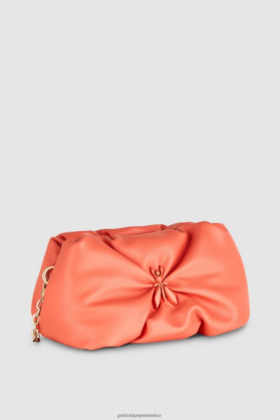 bolsas| mx Patrizia Pepe mujer embrague de almohada de mosca Durazno jugoso 66024R806