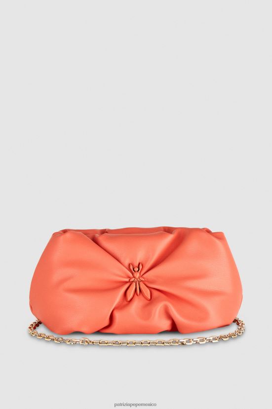 bolsas| mx Patrizia Pepe mujer embrague de almohada de mosca Durazno jugoso 66024R806