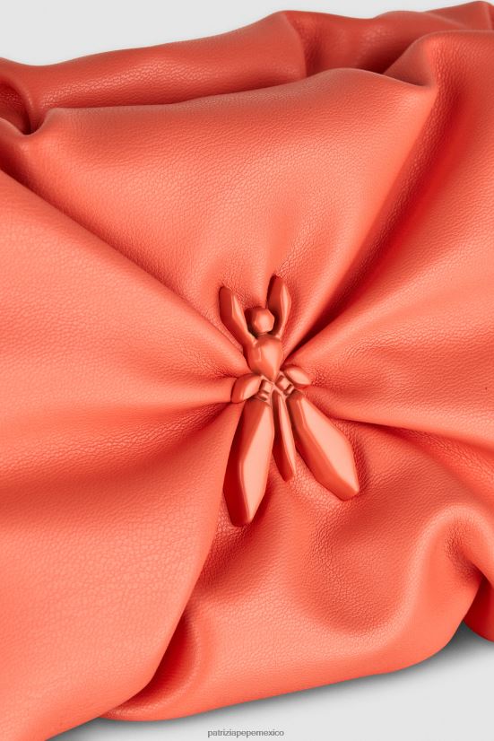 bolsas| mx Patrizia Pepe mujer embrague de almohada de mosca Durazno jugoso 66024R806