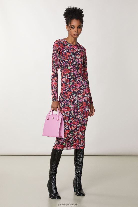 bolsas| mx Patrizia Pepe mujer bolso con correa para el hombro malva virtual 66024R761