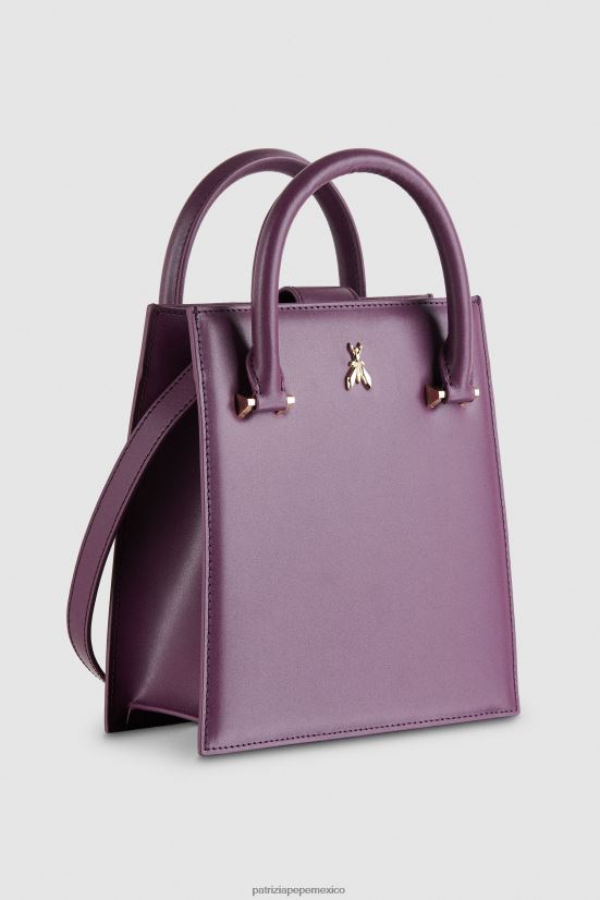 bolsas| mx Patrizia Pepe mujer bolso con correa para el hombro morado futurista 66024R756