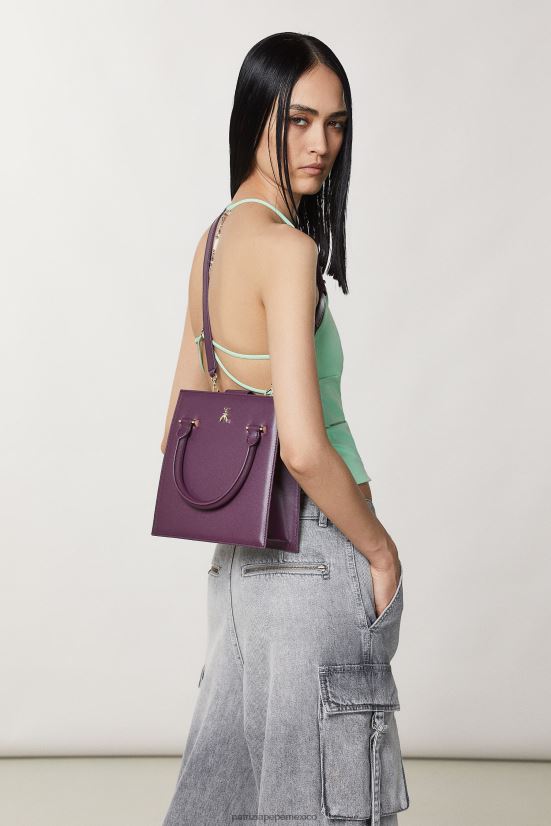 bolsas| mx Patrizia Pepe mujer bolso con correa para el hombro morado futurista 66024R756