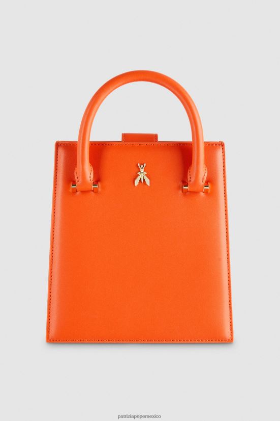 bolsas| mx Patrizia Pepe mujer bolso con correa para el hombro naranja solar 66024R760