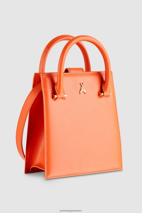 bolsas| mx Patrizia Pepe mujer bolso con correa para el hombro naranja solar 66024R760
