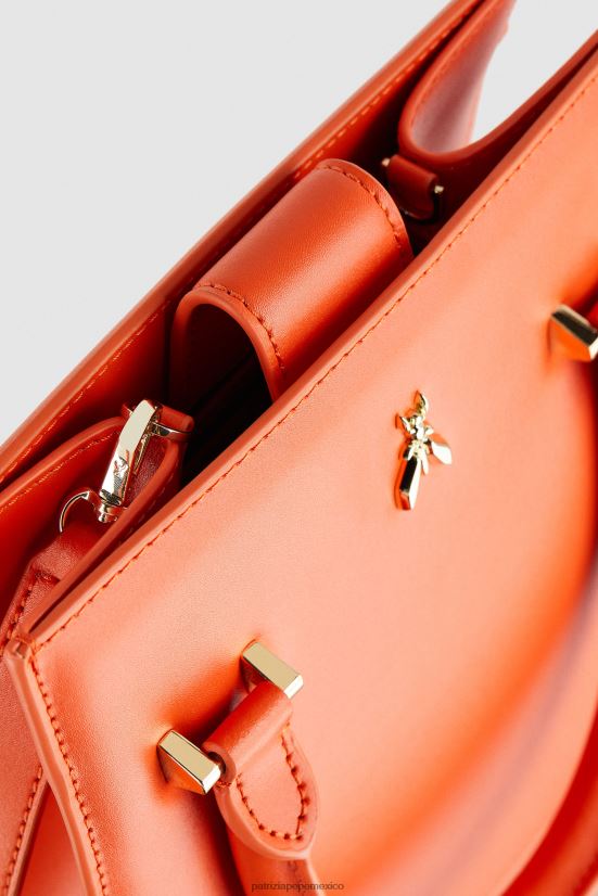 bolsas| mx Patrizia Pepe mujer bolso con correa para el hombro naranja solar 66024R760