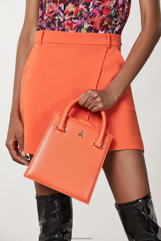 bolsas| mx Patrizia Pepe mujer bolso con correa para el hombro naranja solar 66024R760