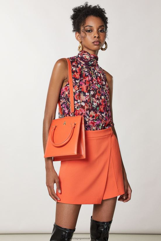bolsas| mx Patrizia Pepe mujer bolso con correa para el hombro naranja solar 66024R760