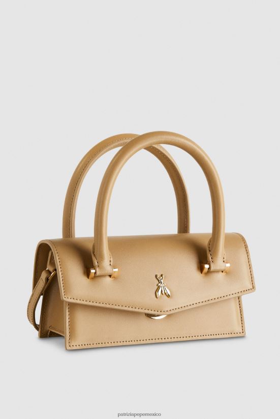 bolsas| mx Patrizia Pepe mujer mosca de cuero bamby arena de invierno 66024R746