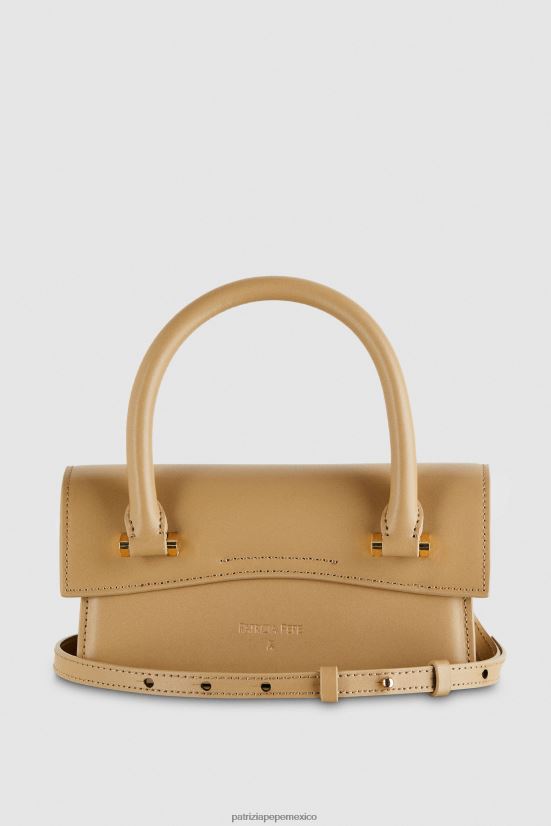 bolsas| mx Patrizia Pepe mujer mosca de cuero bamby arena de invierno 66024R746