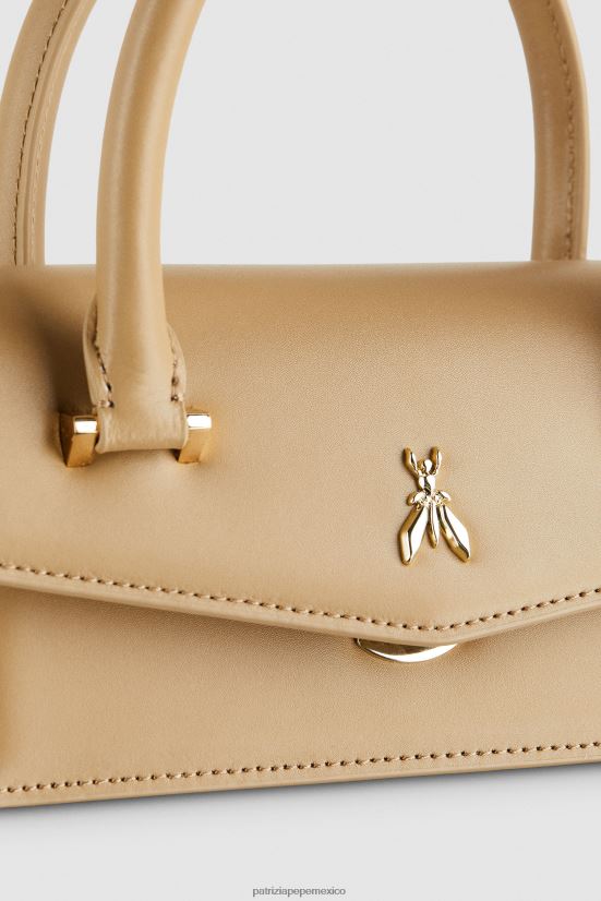 bolsas| mx Patrizia Pepe mujer mosca de cuero bamby arena de invierno 66024R746