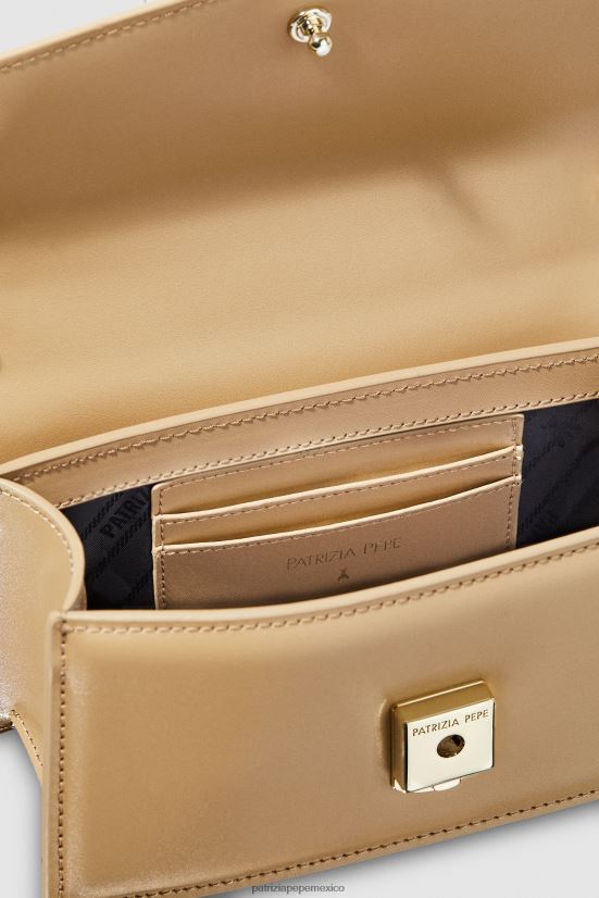 bolsas| mx Patrizia Pepe mujer mosca de cuero bamby arena de invierno 66024R746