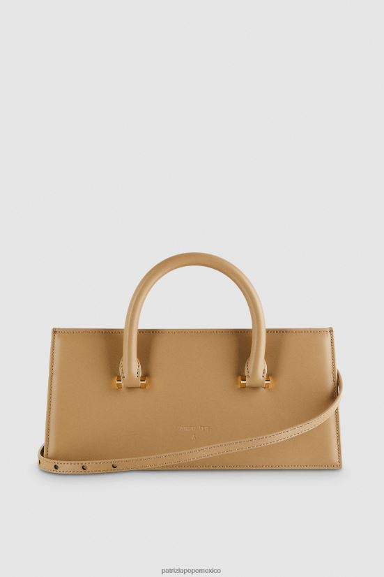 bolsas| mx Patrizia Pepe mujer mosca de cuero bamby arena de invierno 66024R759