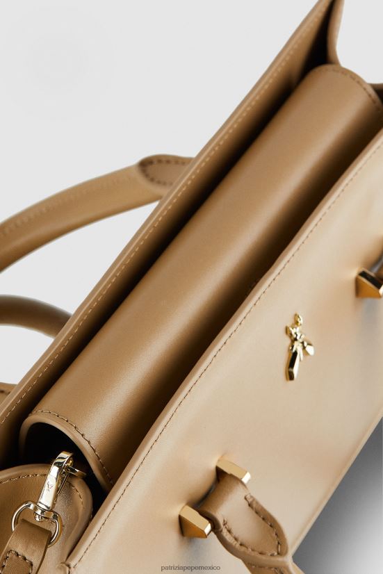 bolsas| mx Patrizia Pepe mujer mosca de cuero bamby arena de invierno 66024R759