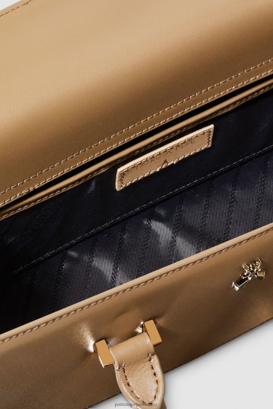 bolsas| mx Patrizia Pepe mujer mosca de cuero bamby arena de invierno 66024R759