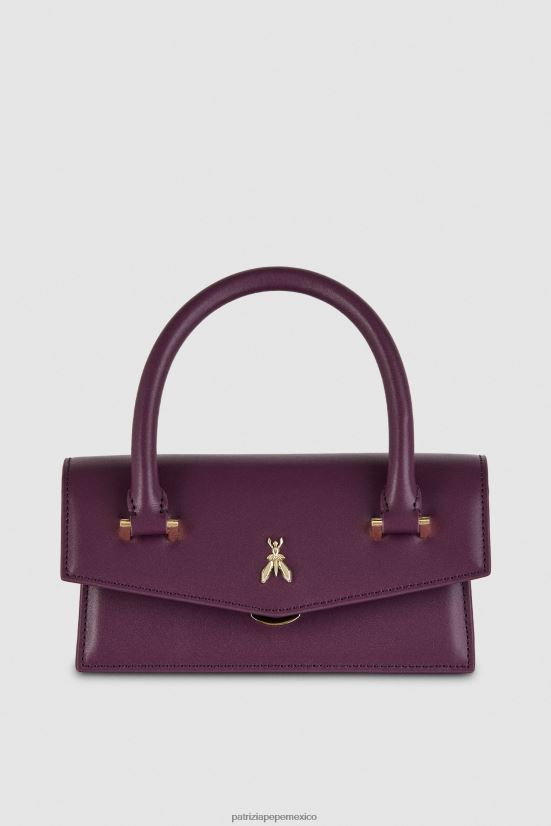bolsas| mx Patrizia Pepe mujer mosca de cuero bamby morado futurista 66024R744