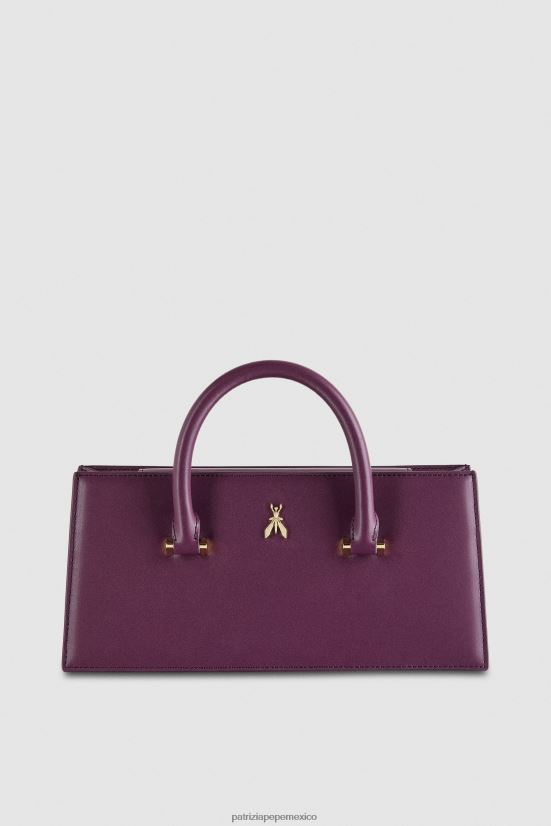 bolsas| mx Patrizia Pepe mujer mosca de cuero bamby morado futurista 66024R757
