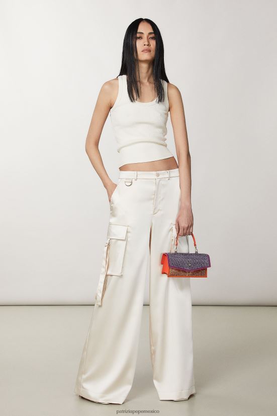 bolsas| mx Patrizia Pepe mujer mosca de diamantes de imitación bamby strass fucsia y naranja 66024R735