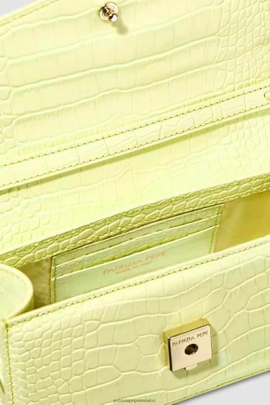 bolsas| mx Patrizia Pepe mujer volar bamby croco lima monocromática 66024R751