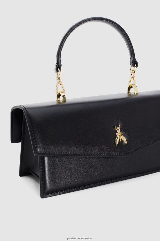 bolsas| mx Patrizia Pepe mujer volar bebé de cuero Nerón 66024R727