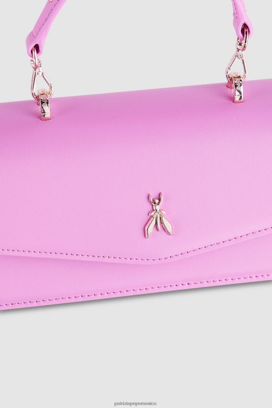 bolsas| mx Patrizia Pepe mujer volar bebé de cuero malva virtual 66024R732