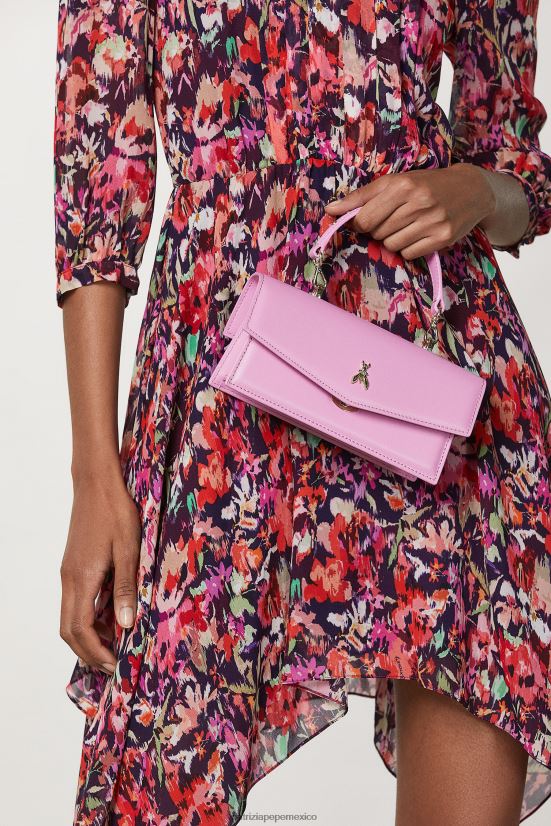 bolsas| mx Patrizia Pepe mujer volar bebé de cuero malva virtual 66024R732