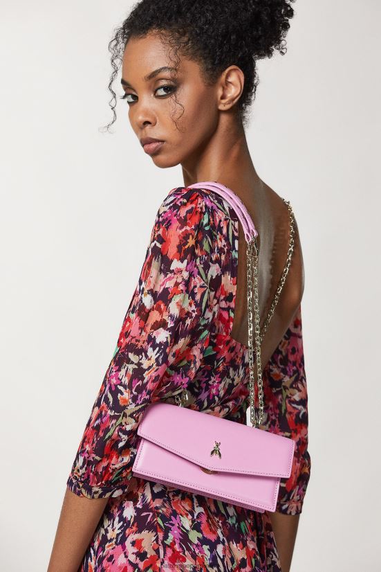 bolsas| mx Patrizia Pepe mujer volar bebé de cuero malva virtual 66024R732