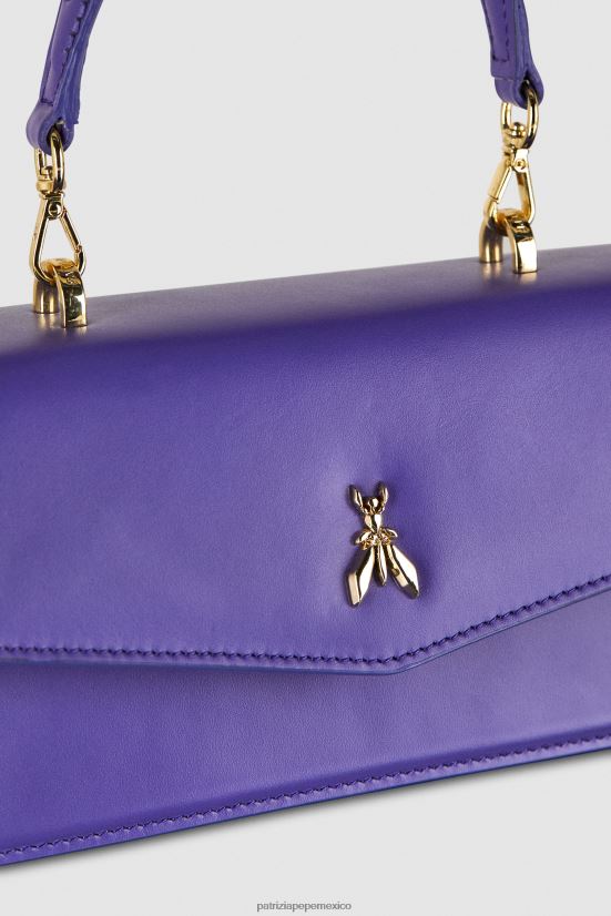 bolsas| mx Patrizia Pepe mujer volar bebé de cuero ultravioleta 66024R740
