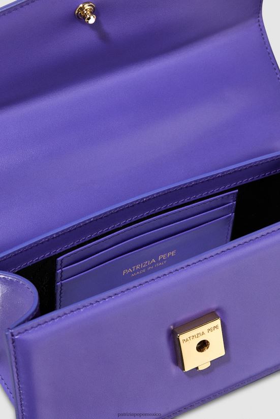 bolsas| mx Patrizia Pepe mujer volar bebé de cuero ultravioleta 66024R740