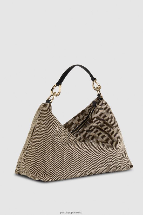 bolsas| mx Patrizia Pepe mujer bolsa de tela blanco negro 66024R822