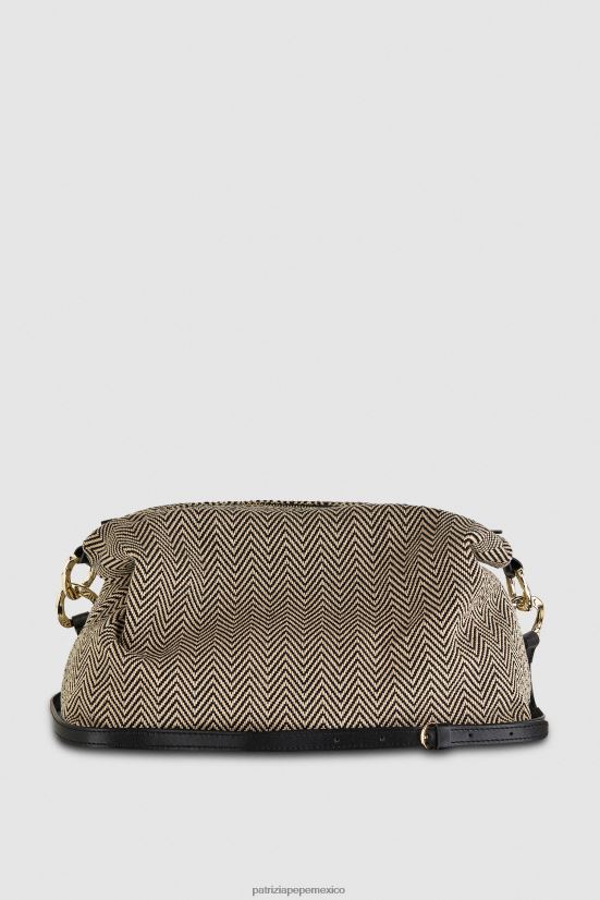 bolsas| mx Patrizia Pepe mujer bolsa de tela blanco negro 66024R822