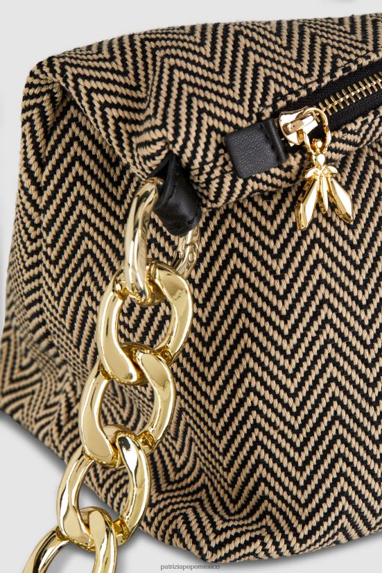 bolsas| mx Patrizia Pepe mujer bolsa de tela blanco negro 66024R822