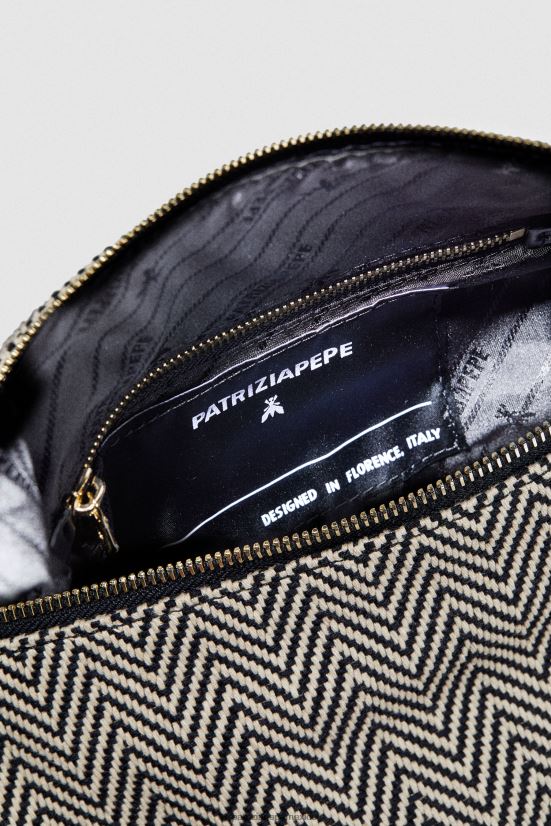 bolsas| mx Patrizia Pepe mujer bolsa de tela blanco negro 66024R822