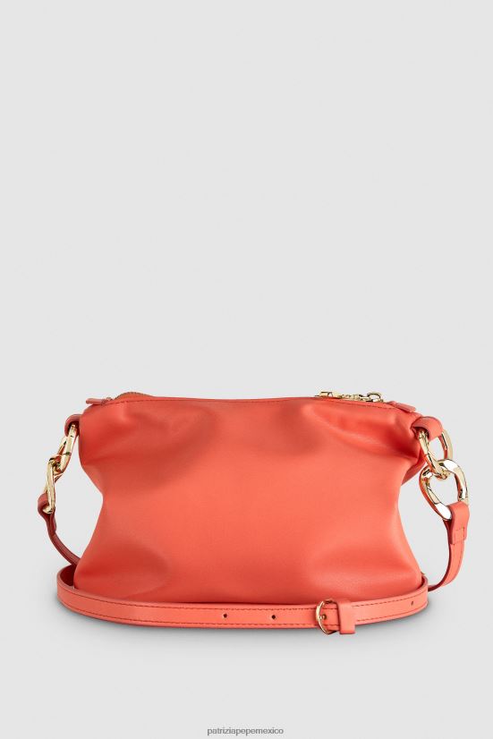 bolsas| mx Patrizia Pepe mujer elegante bolso hobo pequeño Durazno jugoso 66024R807