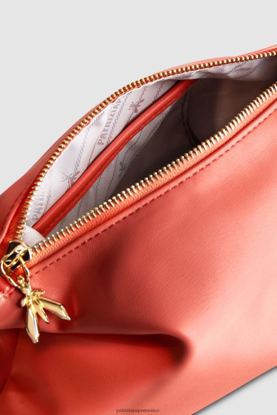 bolsas| mx Patrizia Pepe mujer elegante bolso hobo pequeño Durazno jugoso 66024R807