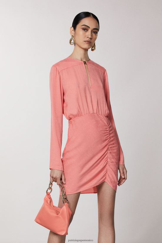 bolsas| mx Patrizia Pepe mujer elegante bolso hobo pequeño Durazno jugoso 66024R807