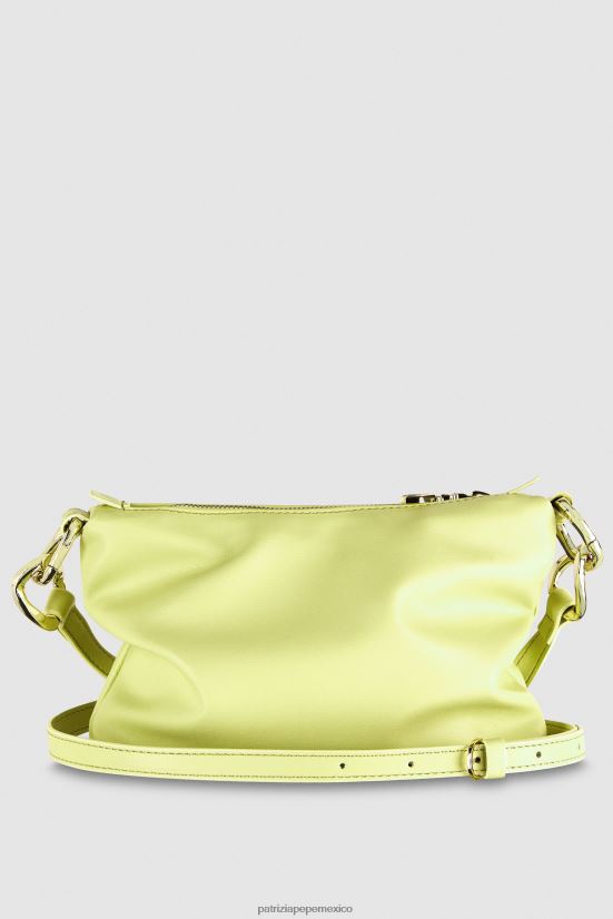 bolsas| mx Patrizia Pepe mujer elegante bolso hobo pequeño lima soleada clara 66024R808