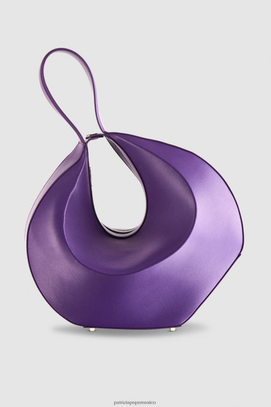bolsas| mx Patrizia Pepe mujer bolso estilo hobo grande violeta sexy 66024R768