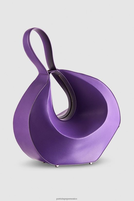 bolsas| mx Patrizia Pepe mujer bolso estilo hobo grande violeta sexy 66024R768
